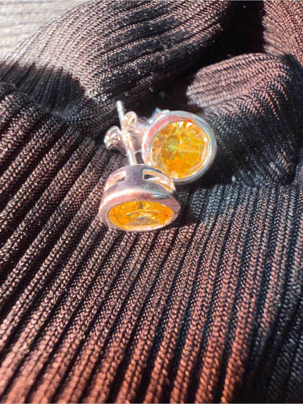 Yellow earrings